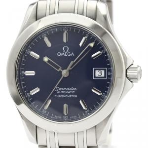 Omega Blue Stainless Steel Seamaster 120M Jacques Mayol 2507.80 Men's Wristwatch 36 MM