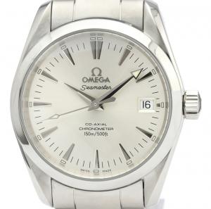 Omega Silver Stainless Steel Seamaster Aqua Terra 2504.30 Men's Wristwatch 36MM