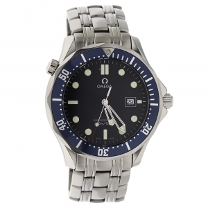 Omega Blue Stainless Steel Seamaster Professional 22218000 Men's Wristwatch 41 MM