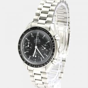 Omega Black Stainless Steel Speedmaster Automatic 3510.50 Men's Wristwatch 39 MM