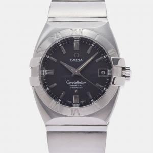 Omega Black Stainless Steel Constellation 1531.51 Men's Wristwatch 37 mm