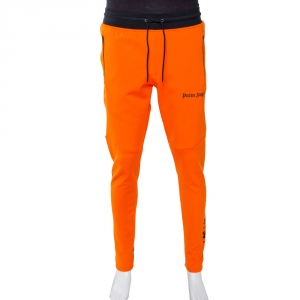 Palm Angels X Under Armour Orange Logo Print Sweatpants M