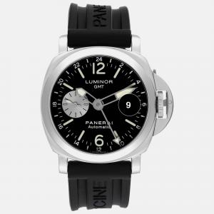 Panerai Black Stainless Steel Luminor PAM00088 Automatic Men's Wristwatch 44 mm