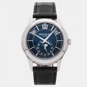 Pre-Owned Patek Philippe Complications Annual Calendar Moon Phases 5205G-013 40 mm