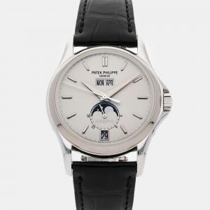 Patek Philippe White 18k White Gold Annual Calendar 5125G-010 Automatic Men's Wristwatch 36 mm
