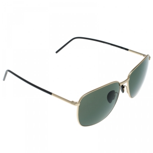 Porsche Design Satin Gold/Green P'8630 Square Sunglasses 