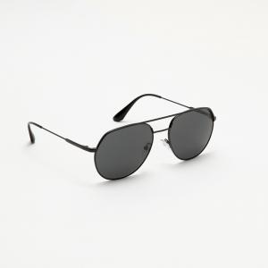 Pre Owned Prada Black Aviator Sunglasses