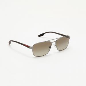 Prada Silver Lifestyle Rectangular Sunglasses