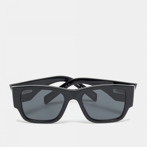 مملوكة مسبقًا Prada Black SPR 10Z Symbole Square Sunglasses