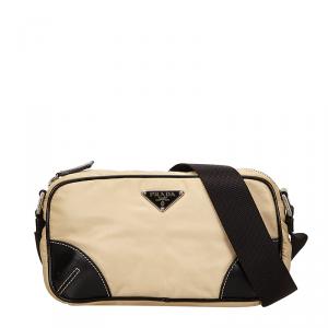 Prada Bi Color Tessuto Nylon/Leather Messenger Bag