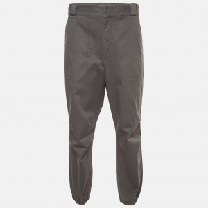 Pre Owned  Prada Grey Denim Regular Fit Joggers XXL