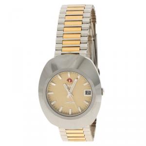 Rado Diastar Gold Stainless Steel Original Men's Wristwatch 35MM