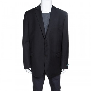 Pre Owned Lauren by Ralph Lauren Black Wool Tailored Blazer 3XL