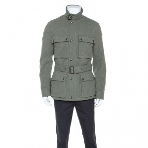 Pre Owned Ralph Lauren Green Wool 4 Pocket Harriot Jacket M