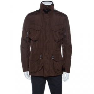 Pre Owned Ralph Lauren Brown Zip Front Jacket M