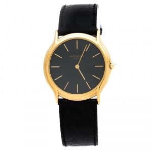 Raymond Weil Black Gold Plated 210 Vintage Men's Wristwatch 32 mm