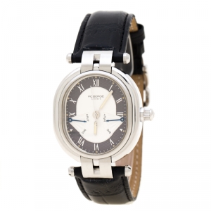 Roberge Silver Grey Stainless Steel Andromede II Double Reserve De Marche  10112400 Men's Wristwatch 33 mm