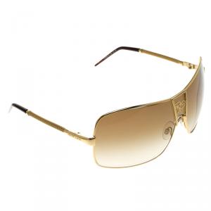 Roberto Cavalli Gold/Black 319 Areopago Shield Sunglasses