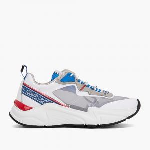 Roberto Cavalli White Nylon/Leather Halvin Transparent Panels Sneakers Size EU 41