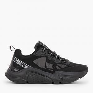 Roberto Cavalli Black Nylon/Leather Halvin Transparent Panels Sneakers Size EU 41