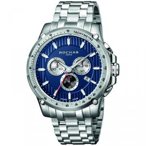 Rochas Dark Blue Stainless Steel RP1G016M0061 Men's Wristwatch 45MM