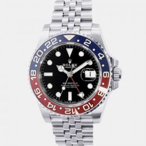 Rolex Black Stainless Steel GMT-Master II 126710BLRO Automatic Men's Wristwatch 40 mm