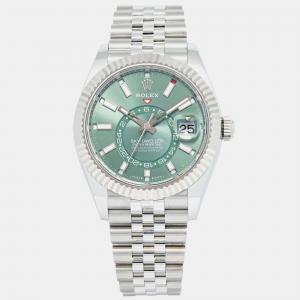 Rolex Sky-Dweller 336934 Automatic Green Stainless Steel Men's Wristwatch 42mm