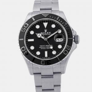 Pre Owned Rolex Yacht-Master II 226627 Black Dial Titanium Automatic Men's Wristwatch 42mm