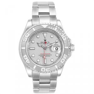 Rolex Silver Platinum Yachtmaster 16622 Men's Wristwatch 40 MM