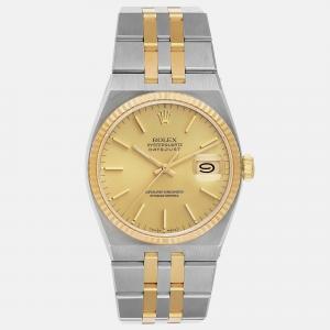 Rolex Oysterquartz Datejust Steel Yellow Gold Men's Watch 36 mm