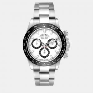 Rolex Daytona Ceramic Bezel White Panda Dial Steel Men's Watch 40 mm
