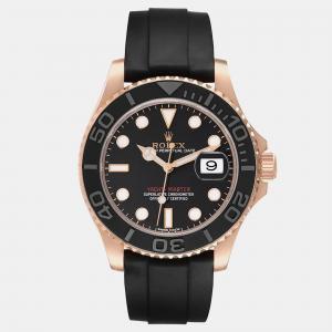 Rolex Yachtmaster Rose Gold Oysterflex Bracelet Men''s Watch 40 mm