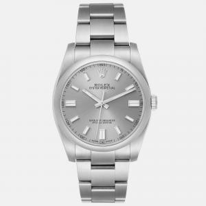 Rolex Oyster Perpetual Grey Dial Steel Men's Watch 36 mm