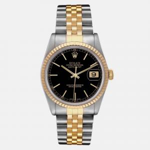 Rolex Datejust Stainless Steel Yellow Gold Men's Watch 36 mm