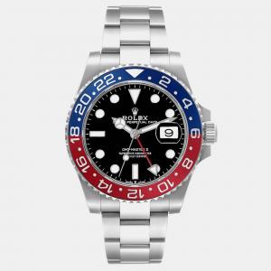 Rolex GMT Master II Blue Red Pepsi Bezel Steel Men's Watch 126710 40 mm