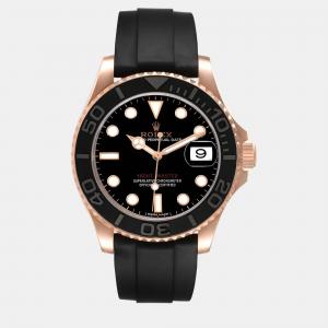 Rolex Yachtmaster Rose Gold Oysterflex Bracelet Men's Watch 40 mm