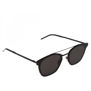 Saint Laurent Black/Grey SL28 Aviator Sunglasses