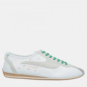 Saint Laurent Leather Lace Up Sneakers Size 43