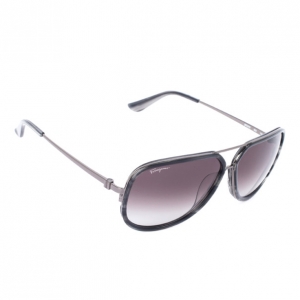 Salvatore Ferragamo Tortoise 637S Oversized Men's Sunglasses