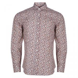 Salvatore Ferragamo Men's Multicolor Print Shirt M
