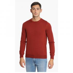 Salvatore Ferragamo Red Double Layered Neck Sweater M
