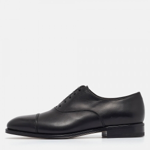 حذاء أكسفورد سالفاتوري فيراغامو لوس ديفيس جلد أسود مقاس 39.5