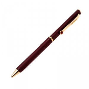 S.T. Dupont Mon Dupont Burgundy Lacquer Gold Finish Ballpoint Pen