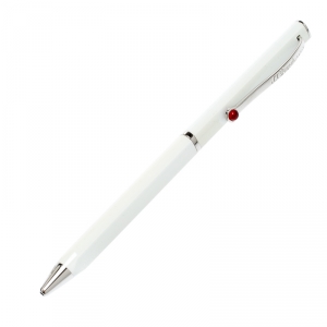 S.T.Dupont Karl Lagerfeld Edition White Lacquer Palladium Finish Ballpoint Pen