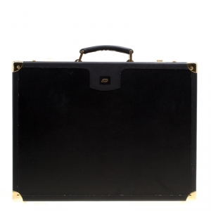 S.T. Dupont Black Leather Briefcase