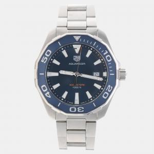 مملوكة مسبقًا Tag Heuer Aquaracer WAY101C Quartz Stainless Steel Men's Wristwatch 43 mm
