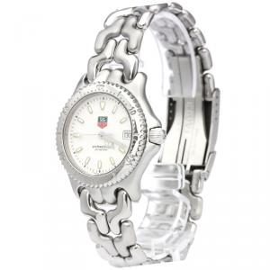 Pre Owned Tag Heuer White Stainless Steel S/EL Professional Men's Wristwatch 34MM