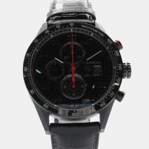 Tag Heuer Black Titanium Carrera CAR2A80 Automatic Men's Wristwatch 43 mm