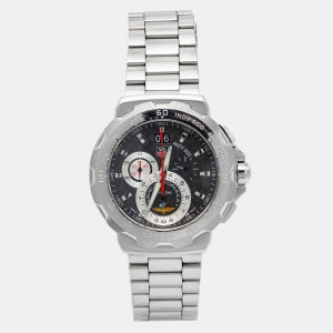 TAG Heuer Grey Stainless Steel Indianapolis 500 Miles Formula 1 CAH101A.BA0860 Men's Wristwatch 44 mm