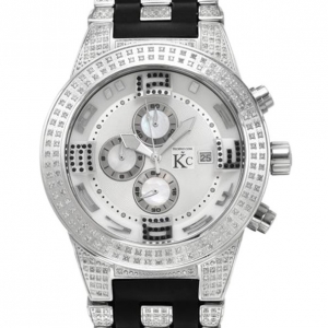 Techno Com Unisex Chronograph SS White Wristwatch
